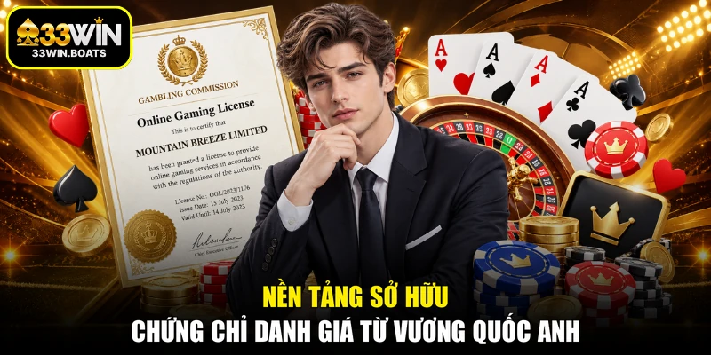 Nền tảng sở hữu chứng chỉ danh giá từ vương quốc Anh