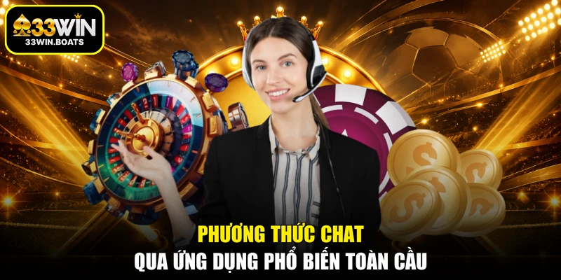 Phương thức chat qua ứng dụng phổ biến toàn cầu
