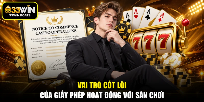 Vai trò cốt lõi của giấy phép hoạt động với sân chơi
